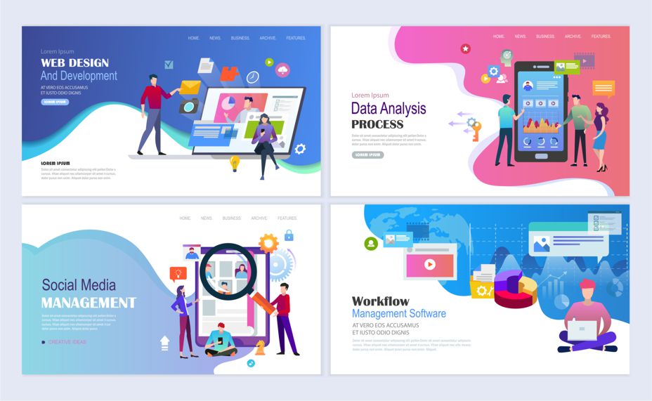 Webdesign Illustrationen